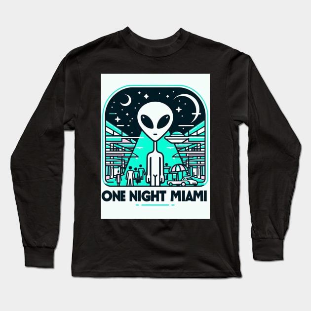 Ufo Miami shoping Long Sleeve T-Shirt by DrwAtr